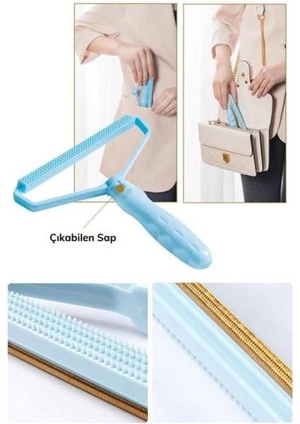 Petinka® Çift Taraflı Elbise Kazak Plastik Kumaş Tüy Alma ve Tiftik Temizleyici Toplayıcı Taşınabilir fırsatları