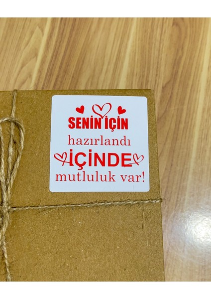 Butik Sosyetik Eticaret Yapışkanlı Etiket 6x6 cm 500 Adet