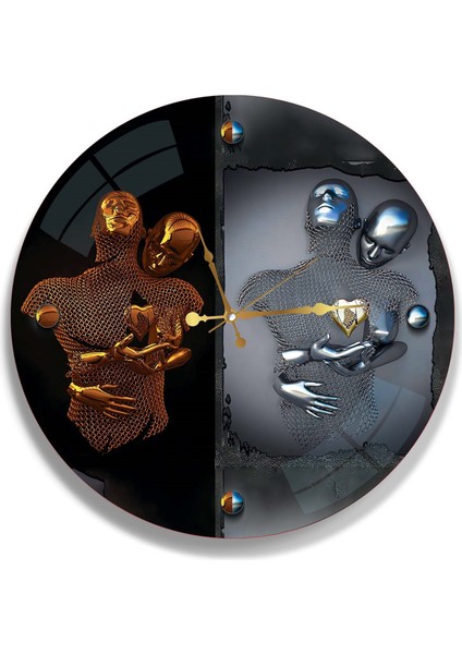 Aşkın Hali Cam Saat - 40 cm fiyatları