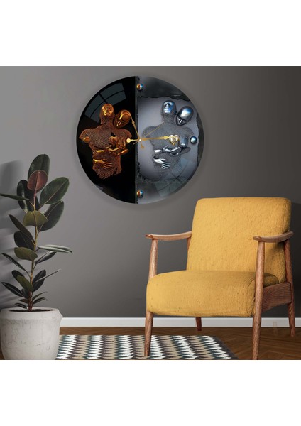 Aşkın Hali Cam Saat - 40 cm modelleri