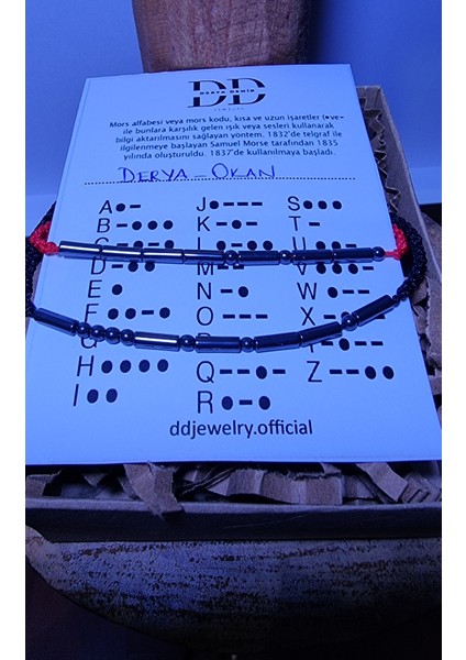 Ddjewelry Mors Alfabesi Çift modelleri