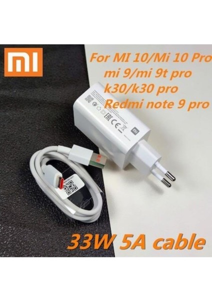 Xiaomi Orjinal 33 Watt Hızlı Şarj Aleti Başlık+Kablo Set Xiaomi 33W Mdy 11 Ez indirimleri