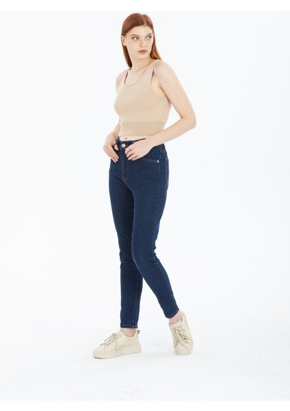 Kadın Yüksek Bel Mom Jeans Kot Pantolon fiyatları