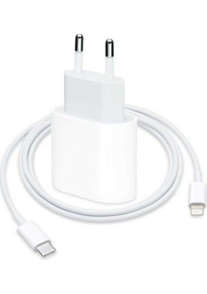 Mobilegaraj 18W Type-C Adaptör ve Lightning Kablo Seti