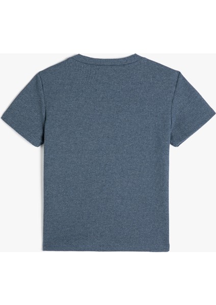 Tişört Los Angeles Baskılı Kısa Kollu Bisiklet Yaka fiyatları