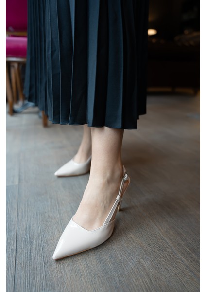 Merci Nude Toka Detaylı Kadın Topuklu Ayakkabı