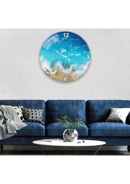 Kumsal Deniz Cam Saat - 40 cm modelleri