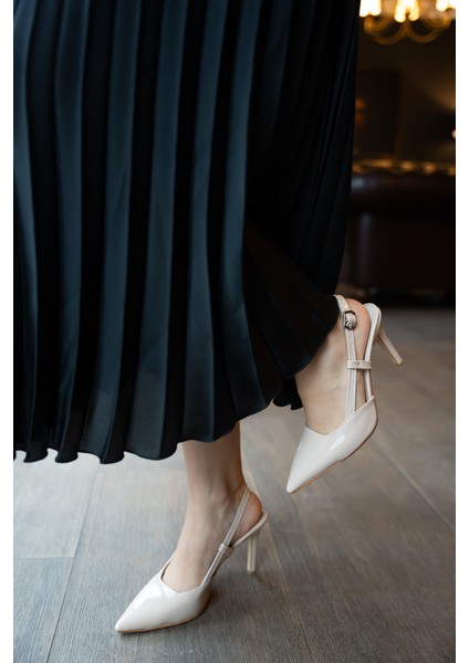 Merci Nude Toka Detaylı Kadın Topuklu Ayakkabı modelleri