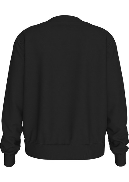 Kadın Marka Logolu Günlük Kullanıma Uygun Siyah Sweatshirt J20J222548-BEH