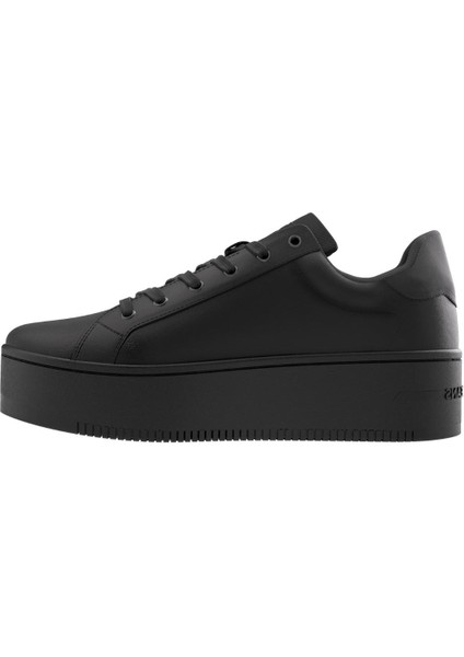 Kadın Marka Logolu Platform Topuklu Şık Görünüşlü Gündelik Kullanıma Uygun Siyah Sneaker EN0EN02518-BDS