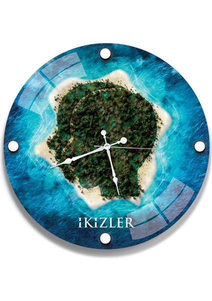 Ikizler Cam Saat - 60 cm