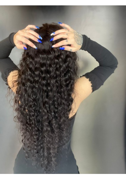 Geniş Dalga Tül Peruk Doğal Afro fırsatları