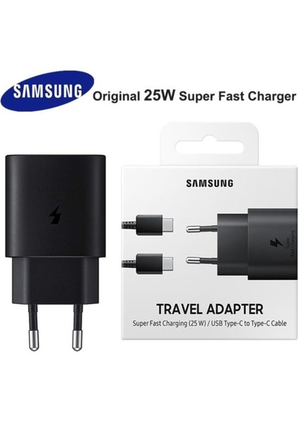 Samsung Galaxy A72 5g Hızlı Şarj Aleti 25W Type-C Çıkışlı Şarj Cihazı
