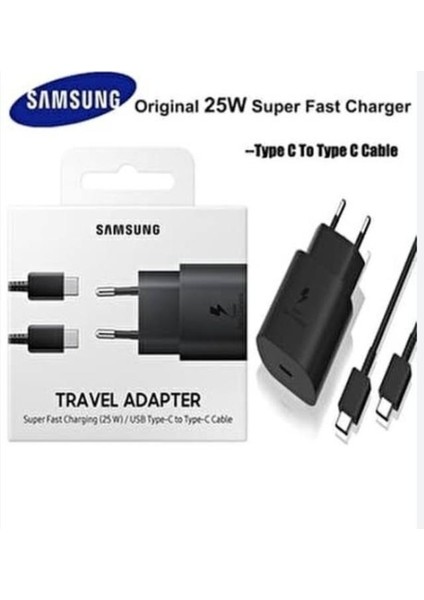 Galaxy A20 / A30 / A50 / A70 / M20 / M23 / M51 Type C 25W Orjinal Hızlı Şarj Aleti Cihazı