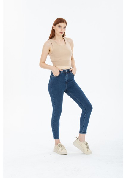 Snow Açık Kar Dar Paça Skinny Power Kot Pantalon