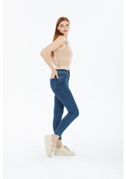 Snow Açık Kar Dar Paça Skinny Power Kot Pantalon