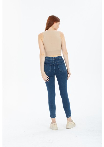 Snow Açık Kar Dar Paça Skinny Power Kot Pantalon