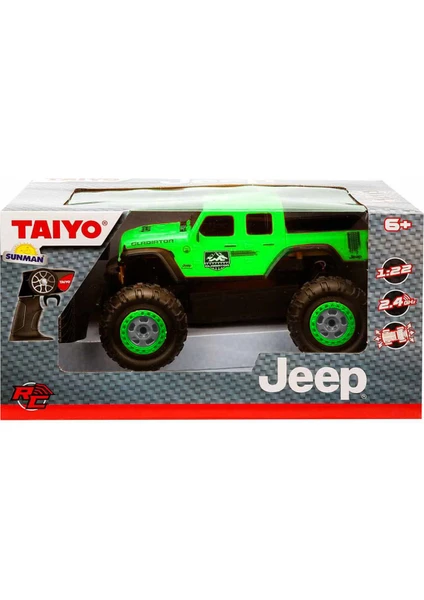 Taiyo 1:22 Taiyo Jeep Uzaktan Kumandalı Araba Yeşil