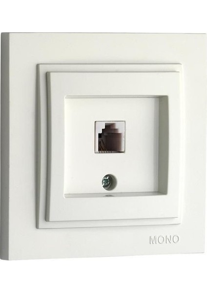 Numeris Telefon Prizi Beyaz - Çerçeve Dahil