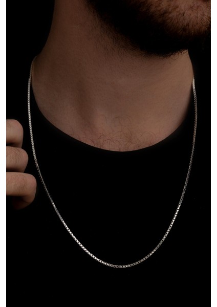 Erkek Gümüş Kolye - 925 Ayar Küp Zincir Gümüş Kolye fiyatları