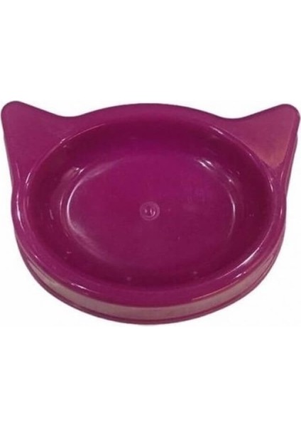 Kulaklı Kedi Mama Kabı Plastik 18 cm