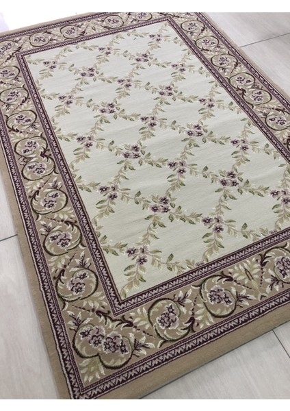 Saray Tifanny 10106 Krem-2 125X180 Kırmızı 2,25 M2 Halı