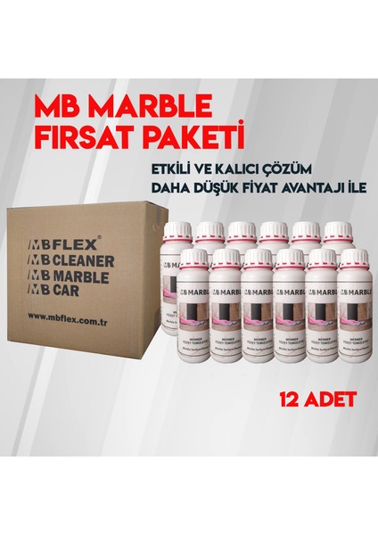 MB Marble Mermer Yüzey Temizleyici 0,5 Lt (12 Adet)