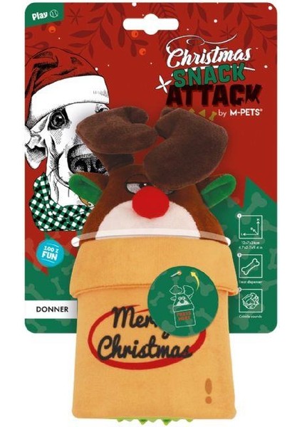 Christmas Dog Toy Donner Socks Köpek Oyuncağı