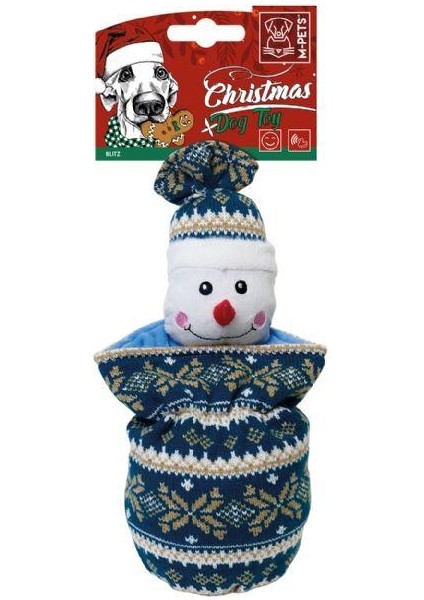 Christmas Dog Toy Bliz Köpek Oyuncağı 12 cm