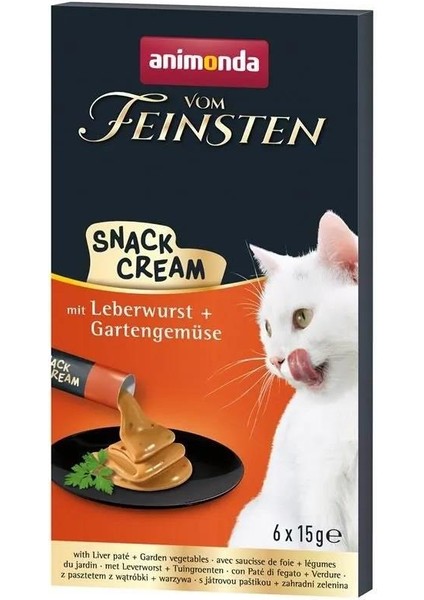 Snack Carny Karaciğer Ezmeli Kedi Kreması 6X15 gr