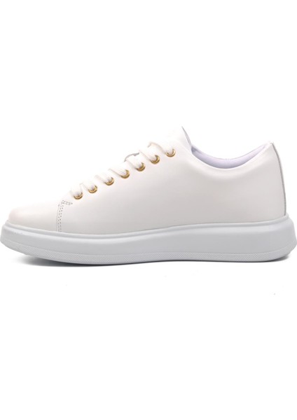 Jukov 102 22095 Beyaz Hakiki Deri Erkek Sneaker