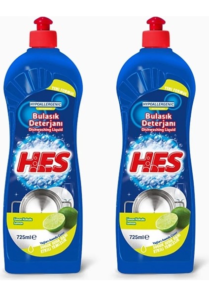 Sıvı Bulaşık Deterjanı Limon Kokulu 725 ml x 2 Adet