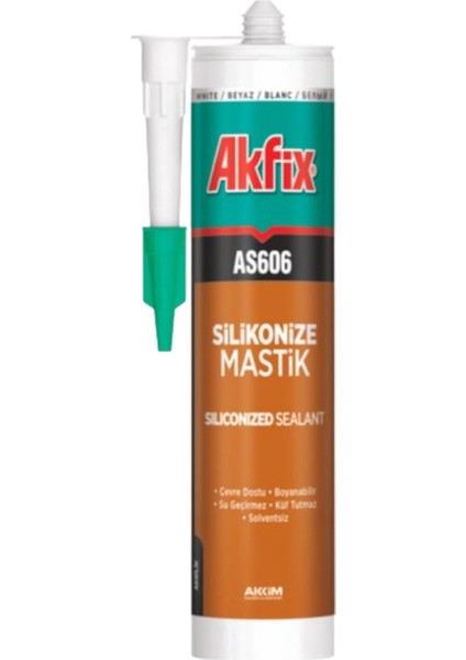 Genel Amaçlı Beyaz Akrilik Mastik Silikon 500 gr Yapı Malzeme Montaj Kokusuz Yalıtım