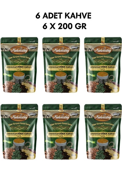 Geleneksel Dibek Kahvesi 6 x 200 gr