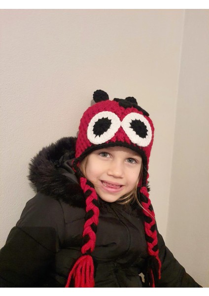 Kırmızı Uğurböceği Çocuk ve Bebek Bere