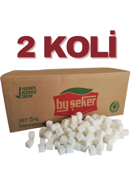 2 Koli Dökme Küp Şeker 5kg x 2 (10KG)