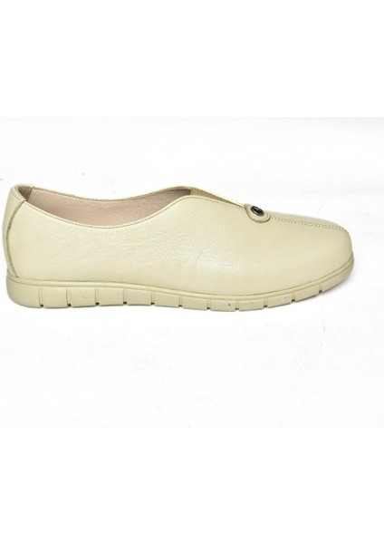 P555081203 Bej Deri Comfort Taban Kadın Ayakkabı fırsatları