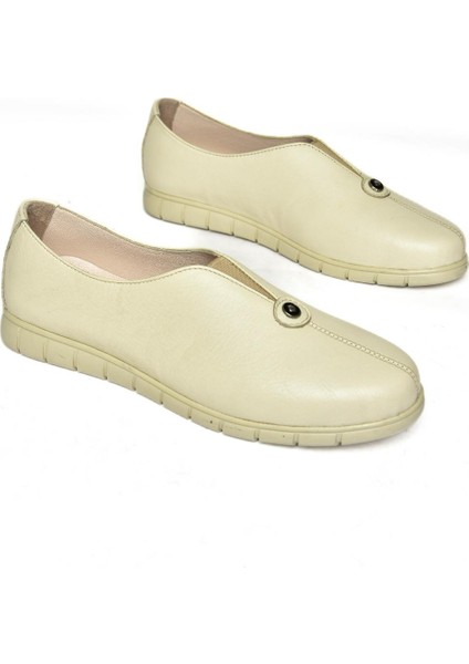 P555081203 Bej Deri Comfort Taban Kadın Ayakkabı indirimleri