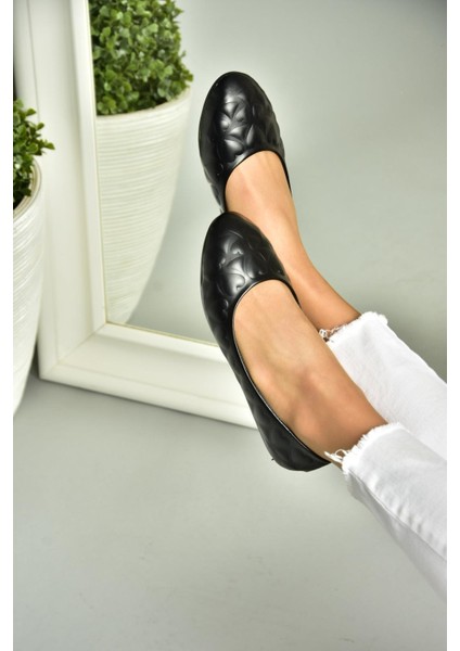 S314020209 Siyah Kadın Babet modelleri