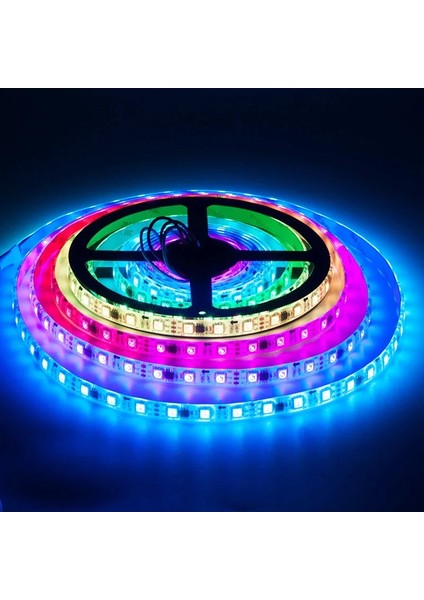 Fuji Led WS2811 Rgb Adreslenebilir Pixel Şerit LED IP30 Metrede 60 LED 12 Volt