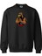 Eagle Fighter Tasarım Dijital Baskılı 3 Iplik Şardonlu Unisex Kapüşonsuz Bisiklet Yaka Sweat 1