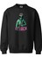 Allien Attack Tasarım Dijital Baskılı 3 Iplik Şardonlu Unisex Kapüşonsuz Bisiklet Yaka Sweat 1