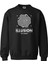 Illusion Tasarım Dijital Baskılı 3 Iplik Şardonlu Unisex Kapüşonsuz Bisiklet Yaka Sweat 1