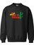 Don't Touch Me Kaktüs Tasarım Dijital Baskılı 3 Iplik Şardonlu Unisex Kapüşonsuz Bisiklet Yaka Sweat 1