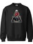 Dj Skull Tasarım Dijital Baskılı 3 Iplik Şardonlu Unisex Kapüşonsuz Bisiklet Yaka Sweat 1