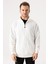Erkek Krem Dik Yaka Fermuarlı Oversize Sweatshirt 2