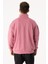 Erkek Gül Kurusu Dik Yaka Fermuarlı Oversize Sweatshirt 3