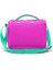 Thermo Beslenme Çantası Neon Pembe Su Yeşili Kalp Desenli 4