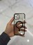 Apple iPhone 12 Pro Max Magsafe Lazer Silikon Renkli Şeritli Telefon Kılıfı Kamera Lensi Açık 1