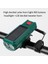Güneş Enerjisi Bisiklet Far Su Geçirmez USB Şarj Edilebilir ile 130DB Korna El Feneri Bisiklet Zili Bisiklet Aksesuarları Kırmızı (Yurt Dışından) 4
